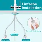 FORIOUS – Kuhinjska 3-smerna armatura kromirana - slika 7