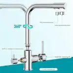 FORIOUS – Kuhinjska 3-smerna armatura kromirana - slika 3