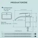 Forious – Kopalniška slapna armatura iz nerjavnega jekla, višina 80mm - slika 2