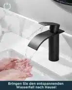 Forious – Kopalniška slapna armatura mat črna, višina izliva 110 mm - slika 7