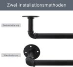 QLFYUU kovinska raztegljiva zavesna palica - 70–110 cm - slika 3