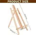 JMIATRY – Komplet 5 lesenih mini slikarskih stojal 39 cm - slika 7