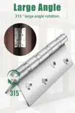 Bolatus – 2 kosa tečajev z ležaji iz nerjavečega jekla - slika 4