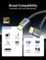 XAOSUN HDMI 2.1 kabel – 8K desni kot 2 m - slika 2
