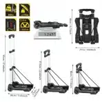 Hivexagon – Aluminijasti transportni voziček 40 kg - slika 6