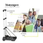 Hivexagon – Aluminijasti transportni voziček 40 kg - slika 5