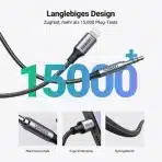 UGREEN Lightning na 3,5 mm Aux kabel 1 m – črn - slika 3