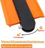 Mecheer – Profilni merilnik z zaklepom 25 cm - slika 2