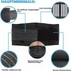 Paskyee ledveni pas – črna XL - slika 2