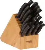 Shenzhen Knives – Velik lesen blok za nože z 20 režami - slika 4