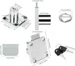 JMIATRY ključavnice za pohištvo – 8 kosov - slika 2