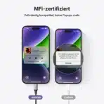 UGREEN Lightning na 3,5 mm Aux kabel 1 m – črn - slika 4