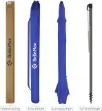 BelleMax – Vrtni senčnik 200 cm – moder - slika 3