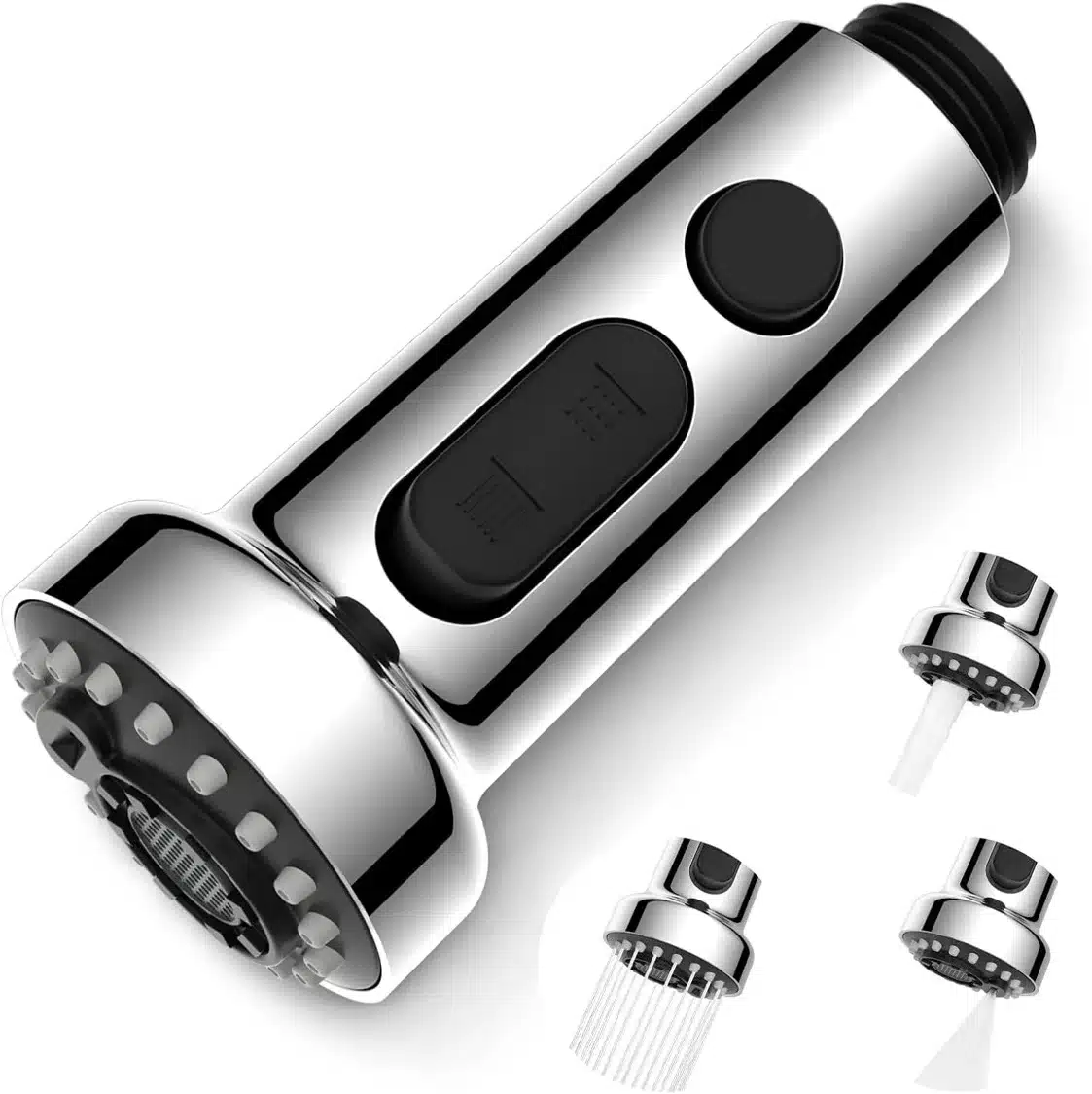 61r-q56DEoL._AC_SL1500_ Hibbent – Tuš glava za kuhinjsko pipo – krom – 3 načini - slika 1