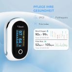 VIBEAT Bluetooth pulzni oksimeter za merjenje kisika v krvi in srčenga utripa - slika 4