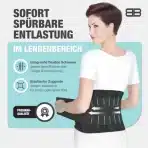 Back Bodyguard ledveni pas za hrbet XL - črna - slika 6