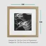 VUVUZULA – 3 kosi lesenih okvirjev za slike 15 x 15 cm - slika 6
