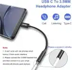 ENVEL USB-C na 3,5 mm adapter za slušalke 1 kos – črn - slika 4