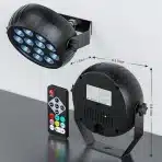 Rtktoup – 1 kos polnilna RGB LED reflektorska luč 12 LED - mini - slika 3