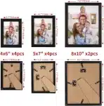 Giftgarden – Set 10 črnih okvirjev za slike - slika 4