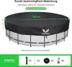 Patwing 600D Oxford prevleka za bazen 220–280 cm - slika 2