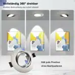Wondlumi – Set 12 vgradnih LED okvirjev GU10 - slika 3