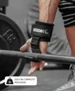 DMoose Fitness – Trenirni kavlji za dvigovanje uteži (2 kosa) - slika 3
