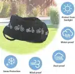 Idota – Vodoodporna prevleka za kolo iz debele PEVA tkanine 200 x 110 cm - slika 3