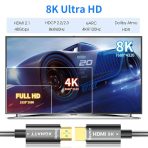 XGMATT optični HDMI 2.1 kabel, 48 Gbps, 8K/60 Hz in 4K/120 Hz - 10 m - slika 3