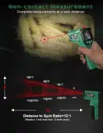 SQECH Infrardeči Termometer -50℃~800℃ - slika 7