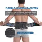 Paskyee ledveni pas – črna XL - slika 6