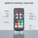 Rtktoup – 1 kos polnilna RGB LED reflektorska luč 12 LED - mini - slika 2