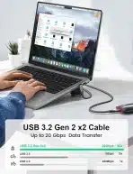 XAOSUN USB-C kabel 0,5 m – 240 W hitro polnjenje - slika 3