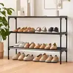 Olyreo – Kovinski 3-nivojski regal za čevlje - slika 2