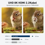 XGMATT optični HDMI 2.1 kabel, 48 Gbps, 8K/60 Hz in 4K/120 Hz - 10 m - slika 2