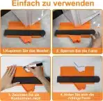 Mecheer – Profilni merilnik z zaklepom 25 cm - slika 3