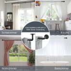 QLFYUU kovinska raztegljiva zavesna palica - 70–110 cm - slika 2