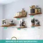 WELDUN stenska nosilca za police – 2 kosa, 10 cm, črna - slika 3