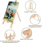 JMIATRY – Komplet 5 lesenih mini slikarskih stojal 39 cm - slika 5