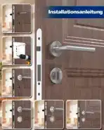 DIYGEEK srebrna kljuka za vrata – kopalnica. - slika 5