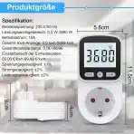 MECHEER merilnik porabe energije – bel - slika 7