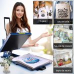 PLANETFLAME toplotna preša za tekstil in sublimacijo – 38 × 38 cm - slika 3