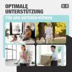 Back Bodyguard ledveni pas za hrbet XL - črna - slika 4