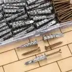 QOOSIKICC 110 kos samovrtnih vložkov  za mavčne plošče – M4X40mm - slika 5