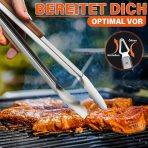 TIVOLI 4-delni set žar pribora  iz nerjavečega jekla z lesenimi ročaji - slika 2