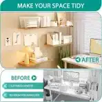 WELDUN stenska nosilca za police – 2 kosa, 10 cm, črna - slika 6