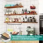 WELDUN stenska nosilca za police – 2 kosa, 10 cm, črna - slika 7