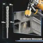 MOXPIFY SDS Max sveder 38 x 340 mm - slika 5