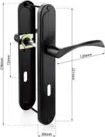 VERAMET – Komplet kljuk za vrata 72 mm set - slika 6