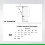 ATM Plinski blažilniki z zavoro za pohištvo 247 mm – 4 kosi - slika 3